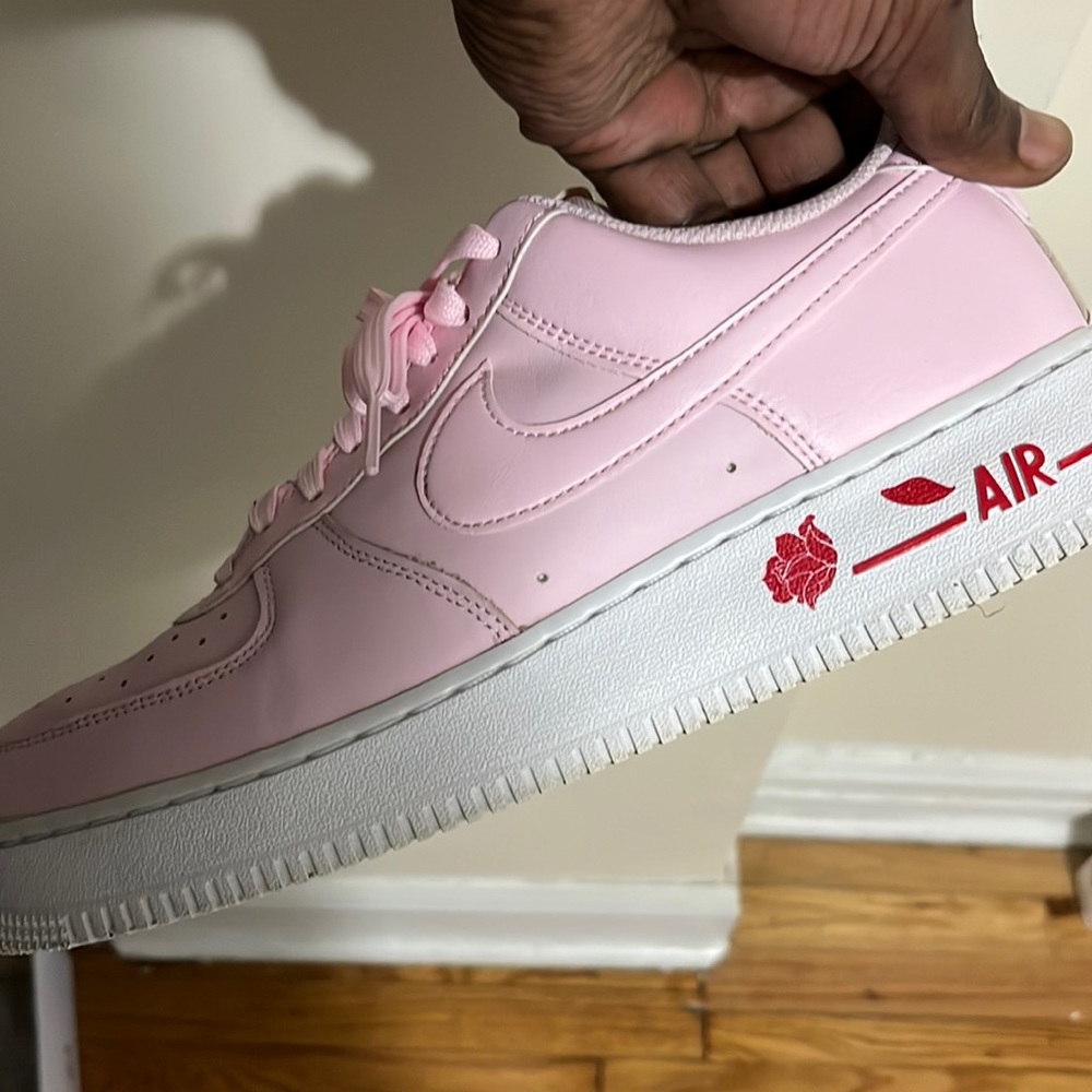 Pink rose Nike Air Force one’s limited size 11.5